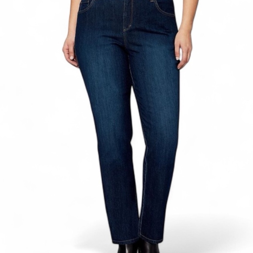 Gloria Vanderbilt All-Around Slimming Effect Pull-On Jeans Blue Size 12